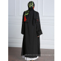 Vestido musulmán dubai Abaya mujeres musulmanas de lujo largo vestido islámico Arab Girls perla negro vestido abaya